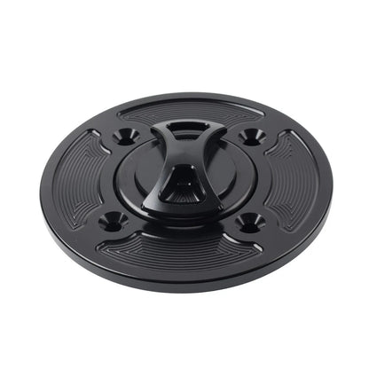 CNC Black Gas Fuel Tank Cap Cover for DUCATI Panigale V4/S/R (2018-2021)