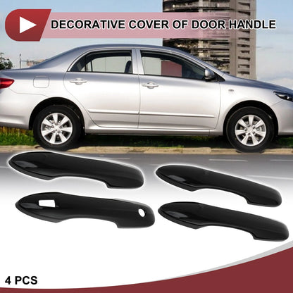 4 x Car Door Handle Covers for Toyota Camry (2018-2024) Gloss Black ABS
