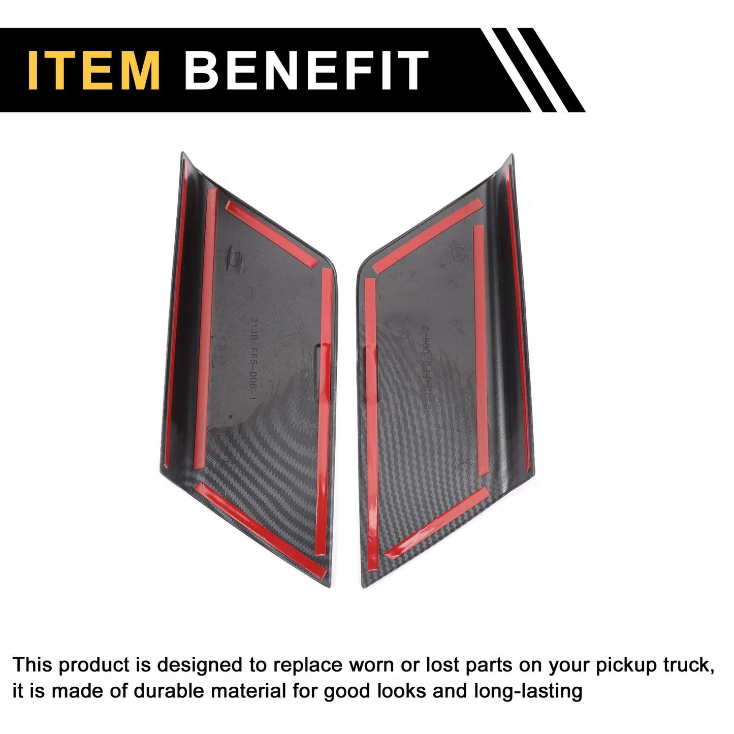 Carbon Fiber Door Panel Handle Covers for Ford F-150 (2021-2024)