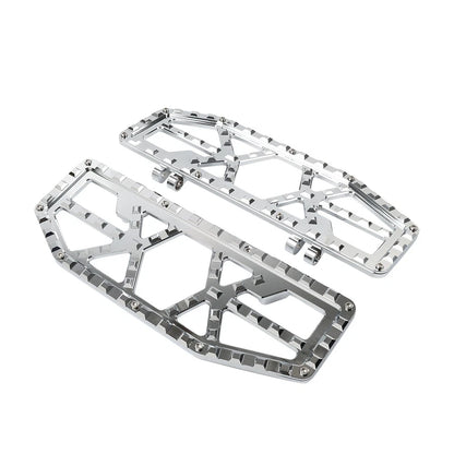 Chrome Rider Driver Floorboards Foot Pegs for Harley Electra Glide