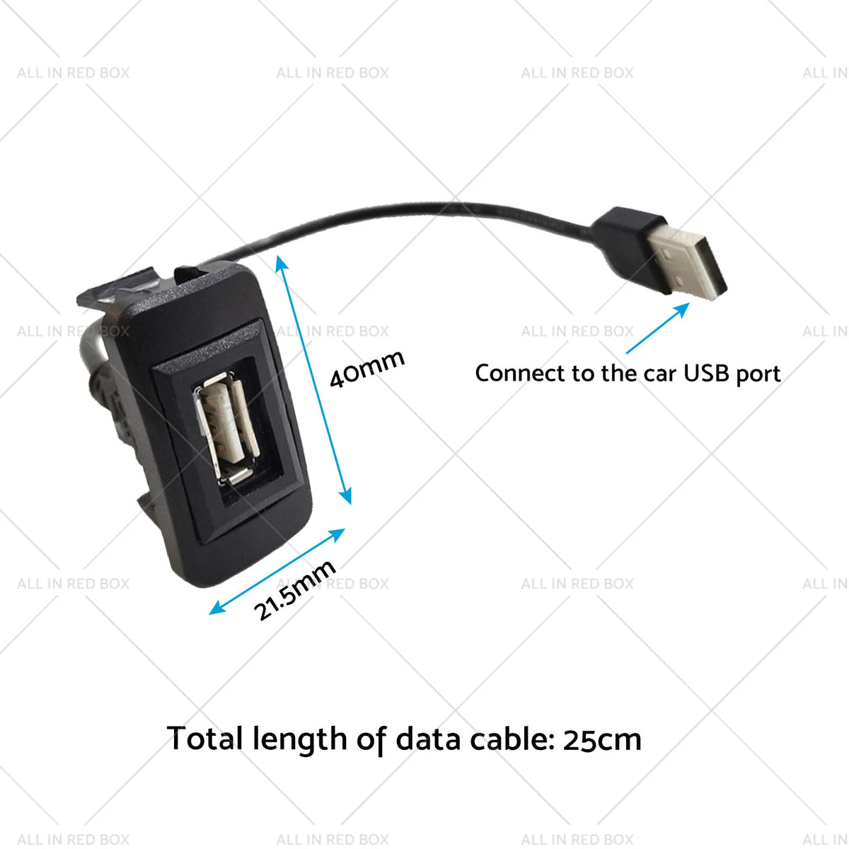 USB Passthrough for Toyota Hilux Prado Landcruiser 4Runner (2003-2023)