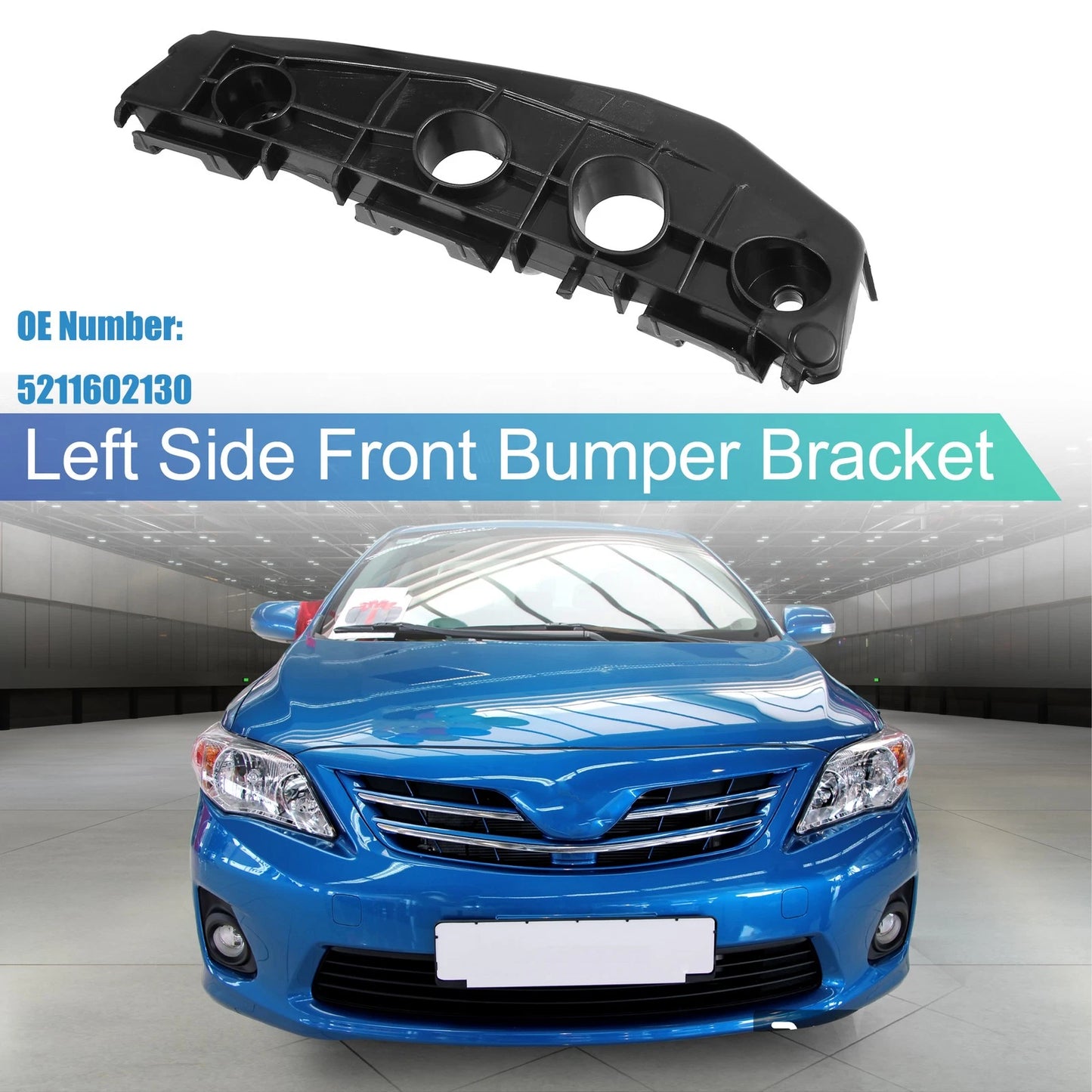 Left Side Front Bumper Bracket for Toyota Corolla (2009-2010)