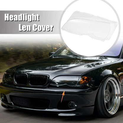 Car Front Headlight Lens Cover for BMW E46 2002-2005 (2 x Covers)