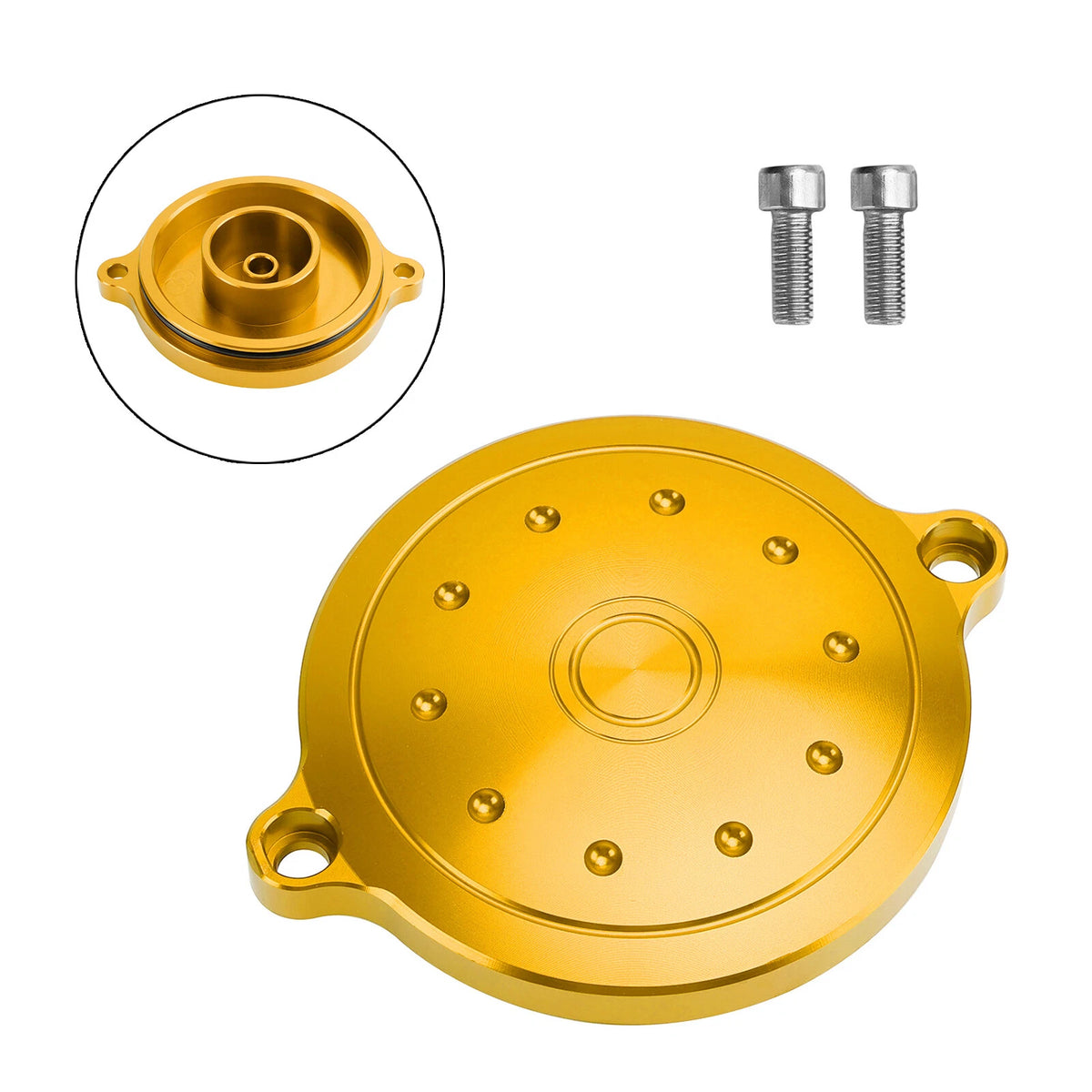 Cylinder Head Side Cover Protector Gold for Honda CT125, Cub110, Grom (2021-2023)