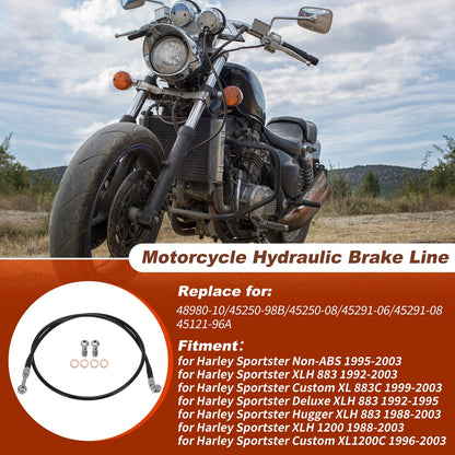 48in Hydraulic Front Brake Line for Harley Sportster XL 883 1200 (1986–2003)