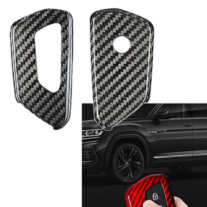 Black Carbon Fiber Remote Key Cover Case for VW Golf MK8 (2020-2021)