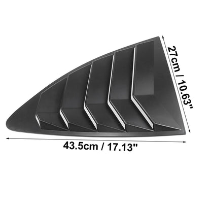 1 Pair Rear Side Window Louvers Cover Matte Black for Toyota 86 (2013–2021)