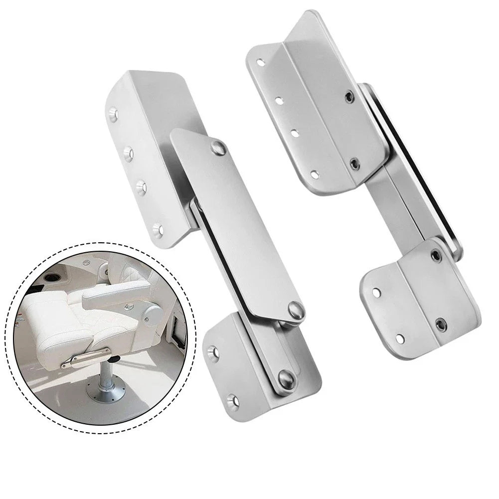 Boat Seat Hinge Pair Aluminum Alloy Foldable for Yacht Use