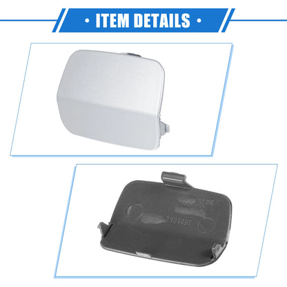 Tow Hook Eye Hole Cover for BMW 3-Series 2007-2010 Silver Tone Rear Right