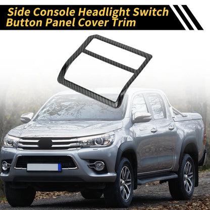 Carbon Fiber Headlight Switch Button Panel Cover for Toyota Tacoma (2024)