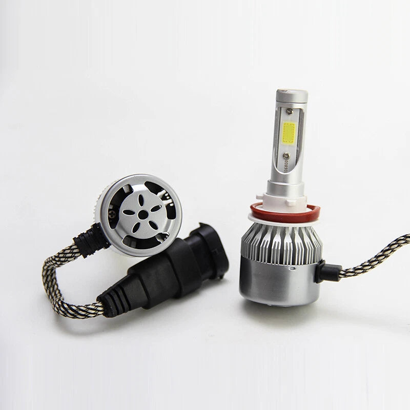 2X H8 H9 H11 6000K 36W HID LED Headlight Light Kits Cob LED Fog Lamp 7600LM