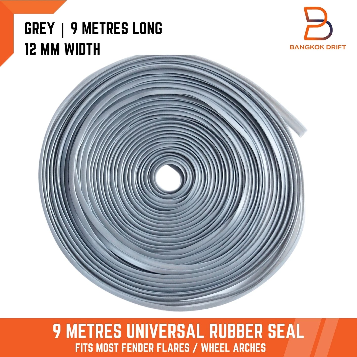 Grey Rubber Wheel Arches Fender Flares for Toyota Hilux MK4 MK5 (1997-2005)