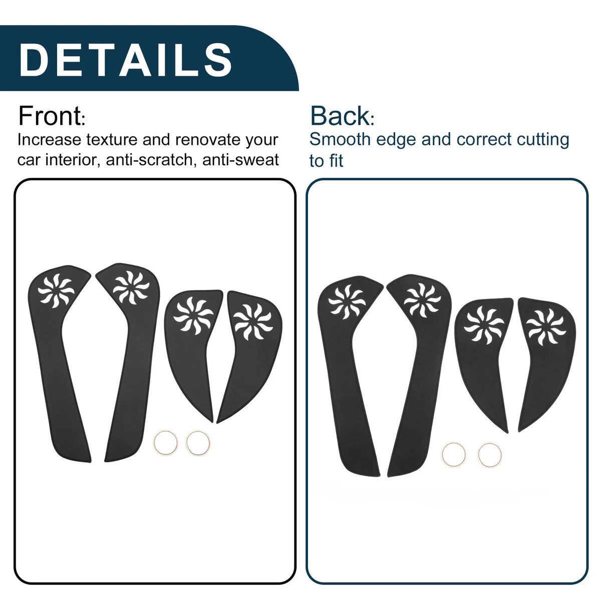 Car Door Anti Kick Pad Sticker Protector for Toyota Yaris (2006-2020)