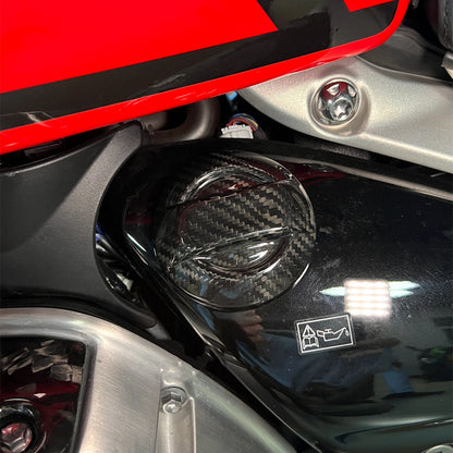 Gas Tank Cap Trim for Triumph Rocket 3 (2020-2022) 3 x Carbon Fiber