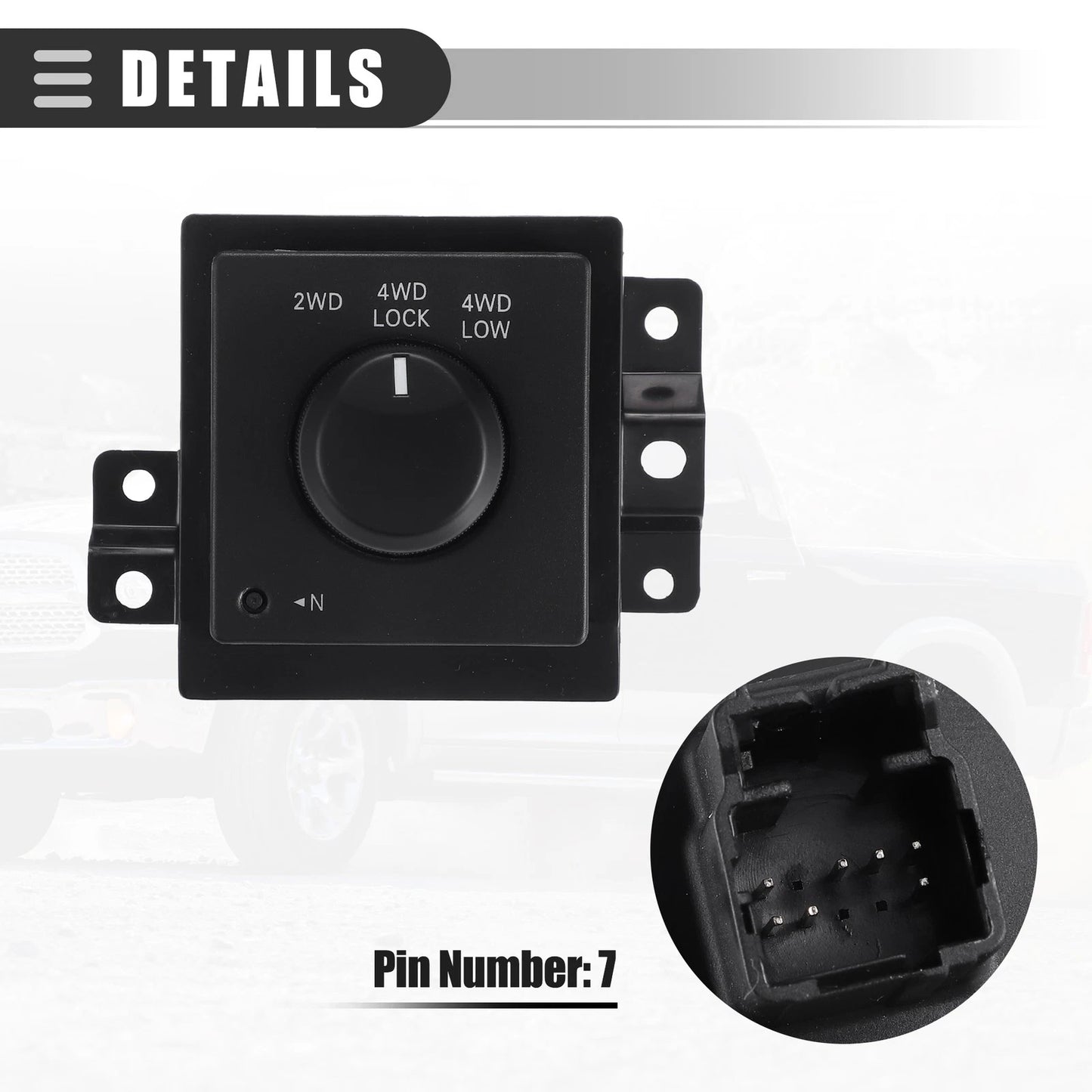 Four Wheel Drive Selector Switch for Dodge Dakota (2005 - 2010)