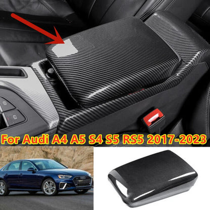 Carbon Fiber Center Console Cover for Audi A4 A5 S4 S5 RS5 (2017–2023)