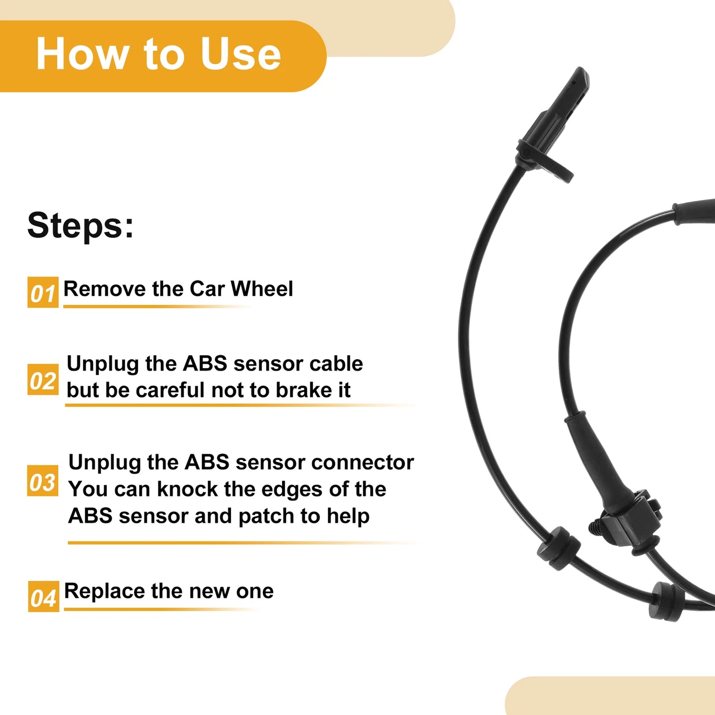 ABS Wheel Speed Sensor for Chevrolet Colorado 4WD