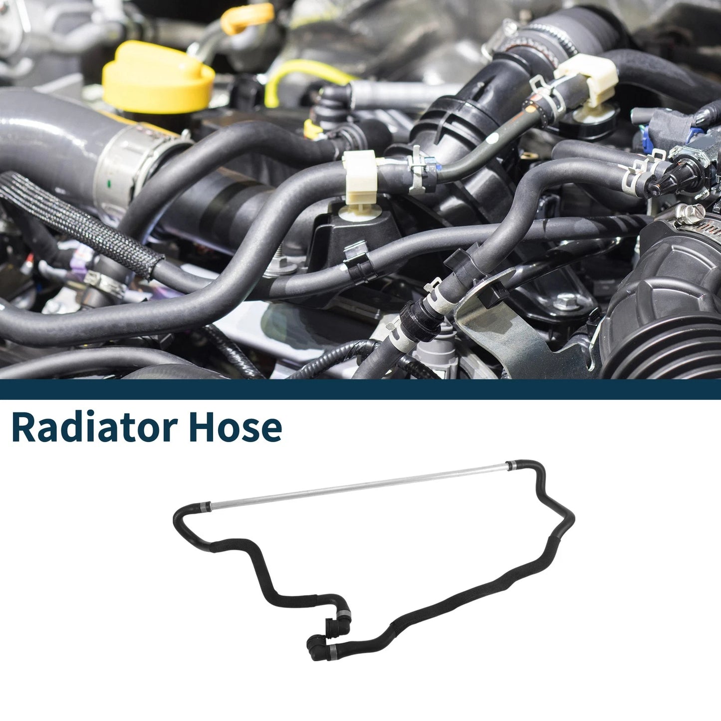Radiator Hose for BMW 640i Gran Coupe 2013-2018 (2 x)