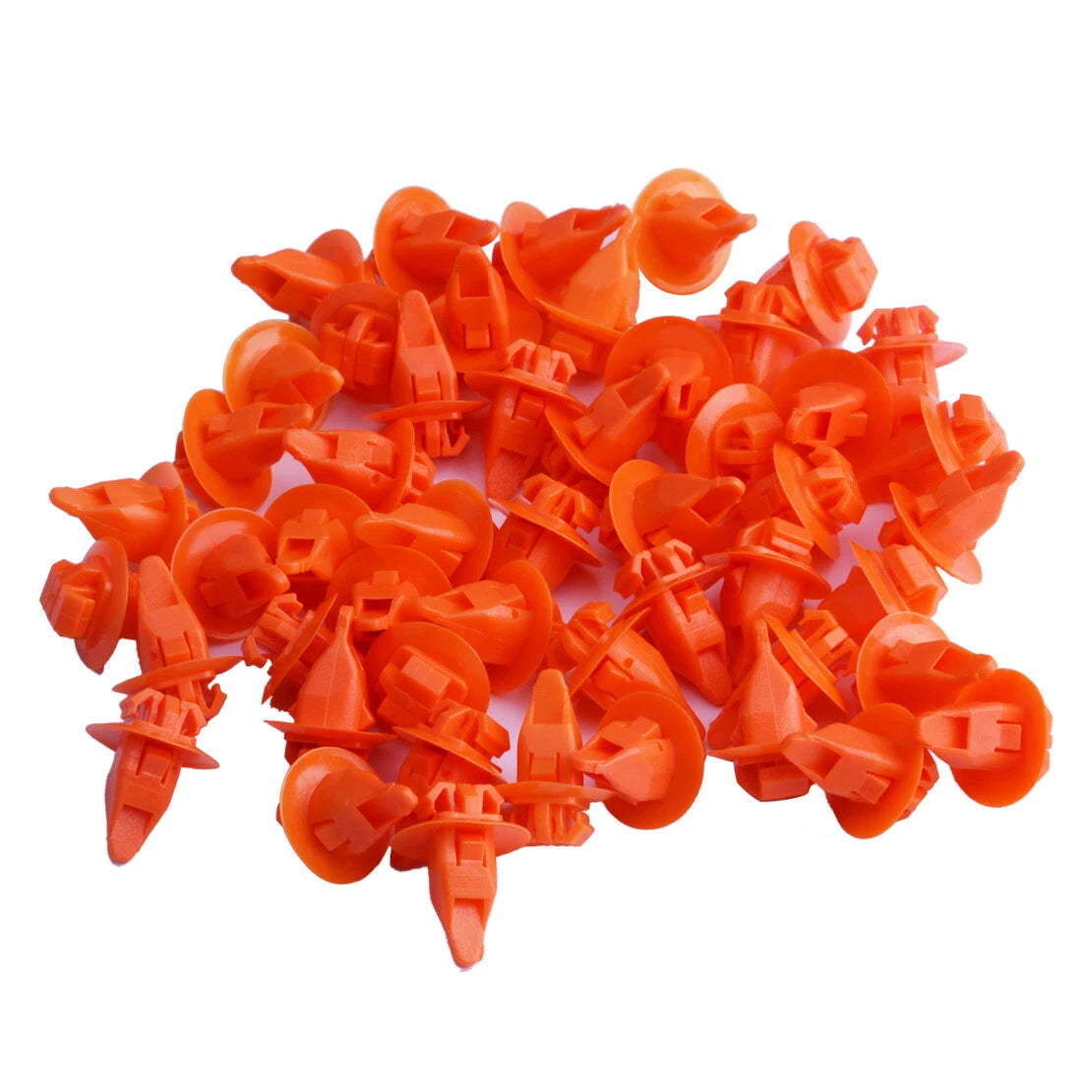 50 x Orange Fender Wheel Flare Clips for Toyota