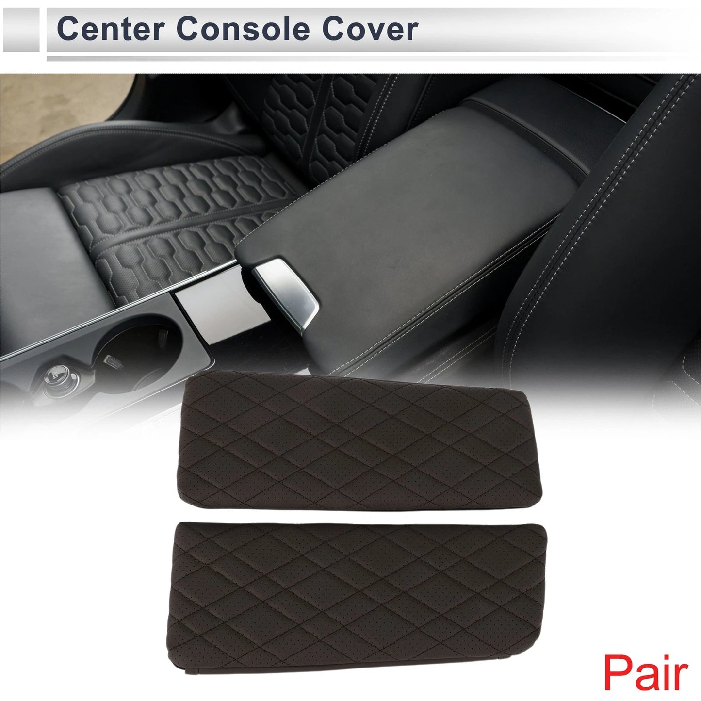 Center Console Cover for BMW 7 Series (2016-2022) - Deep Brown