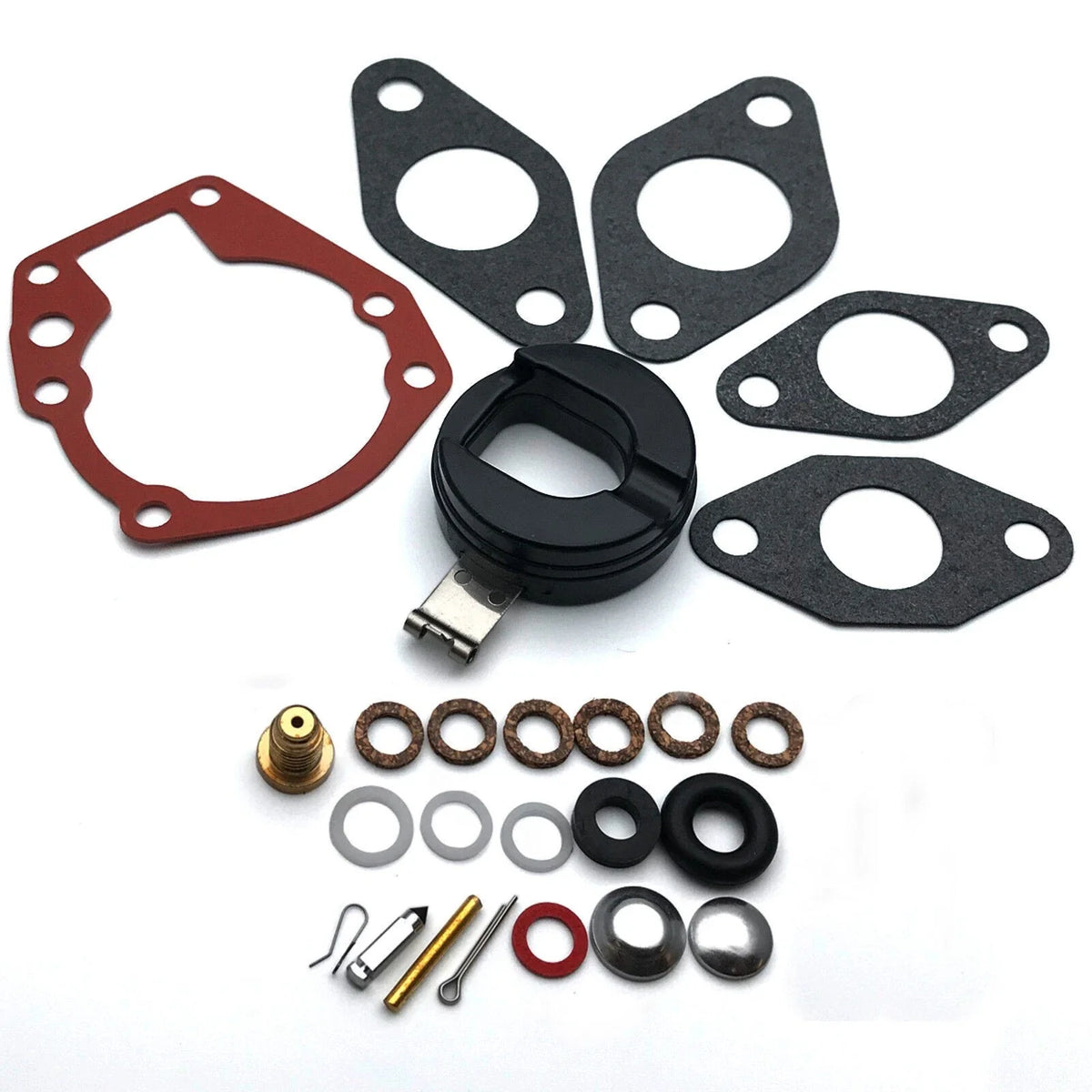 Carburetor Kit w/ Float for Johnson Evinrude 5-15HP (5/5.5/6/7.5/10)