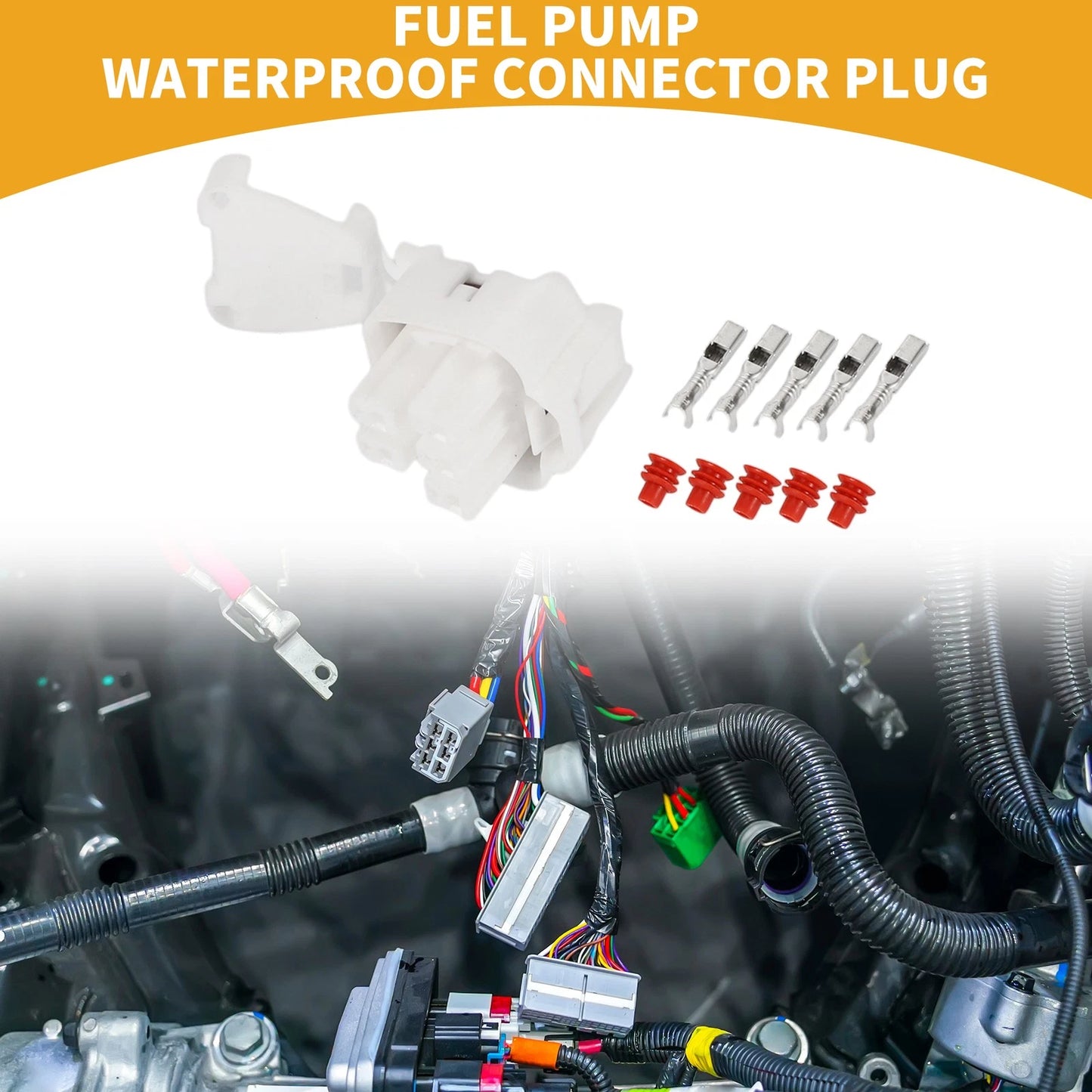 5 Pin Fuel Pump Waterproof Connector Plug for Toyota Corolla (2003-2008)
