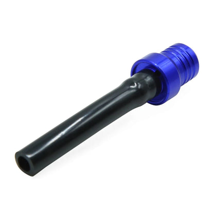 Blue Gas Fuel Tank Cap Valve Breather Hose One Way for Motorcycle