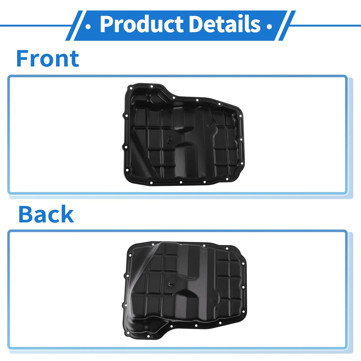 Engine Oil Pan for Jeep Grand Cherokee 2010-2013 Aluminum Alloy Black