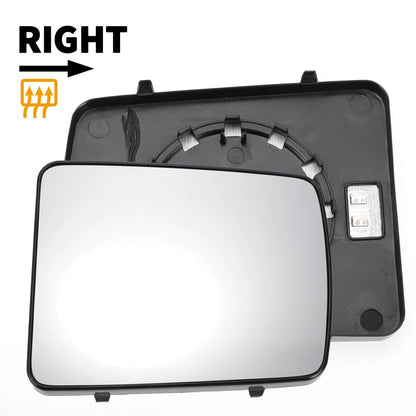 Right Side Heated White Mirror Glass for Nissan, Opel, Renault
