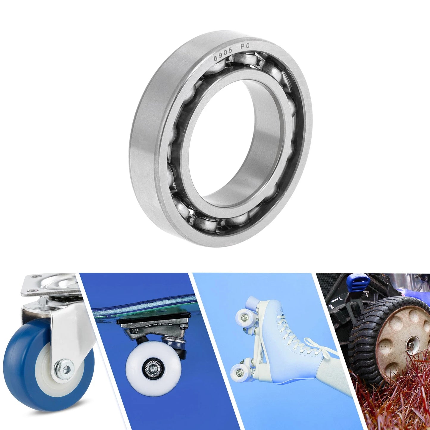1 x 25x42x9mm Deep Groove Ball Bearings for Scooter Skateboard Wheel