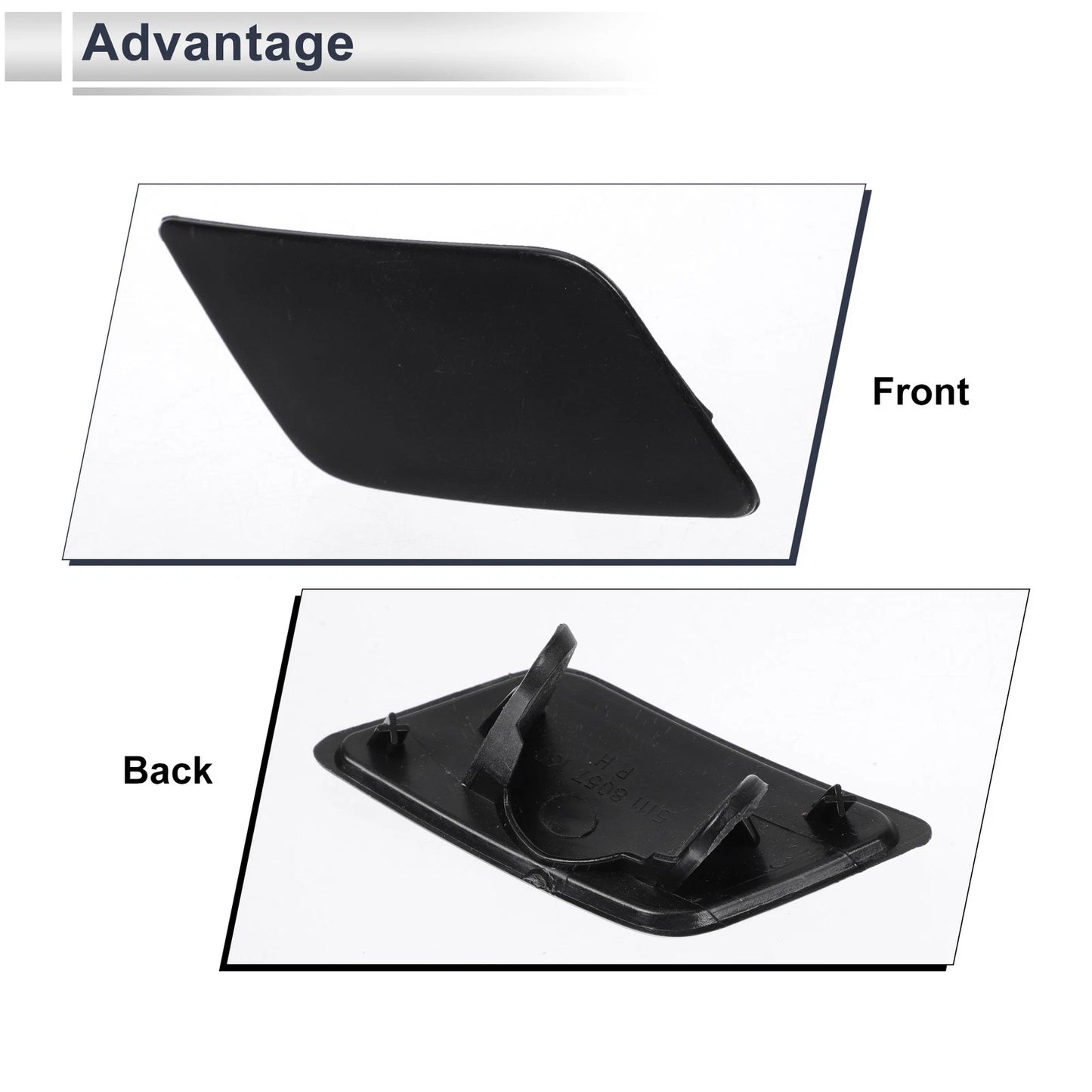 Bumper Headlight Washer Nozzle Cover for BMW 335i (2007-2013)