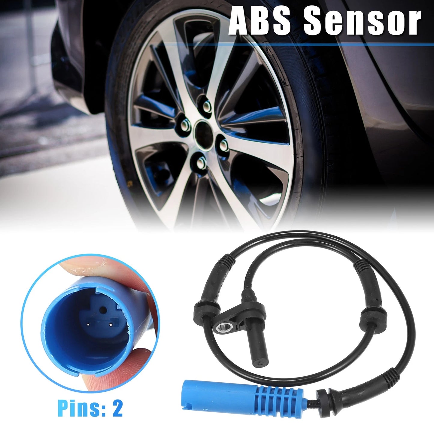 Front Left Right ABS Wheel Speed Sensor for BMW 525i 528i (2001-2007)