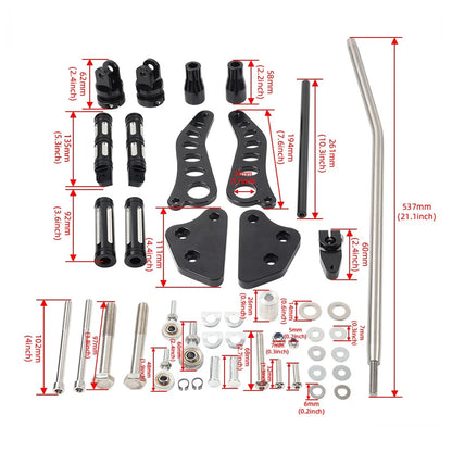 Forward Controls Footpegs & Levers for Harley Dyna Low Rider & Super Glide (2000-2012)