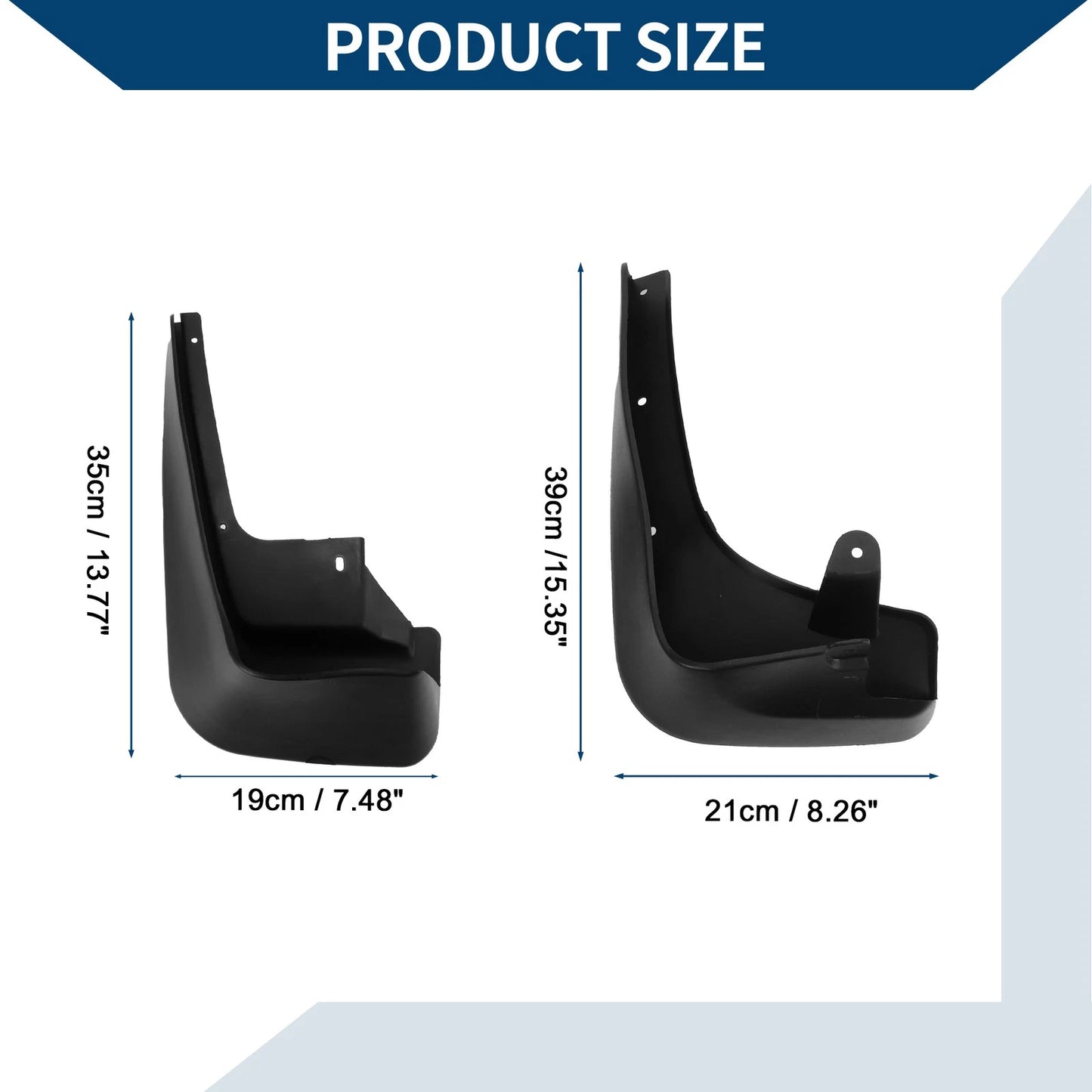 Mud Flaps Splash Guards Set for BMW 7 Series (2010-2016)