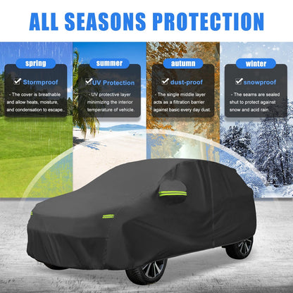 Waterproof Car Cover for Toyota Yaris Cross 2021-2023 Black