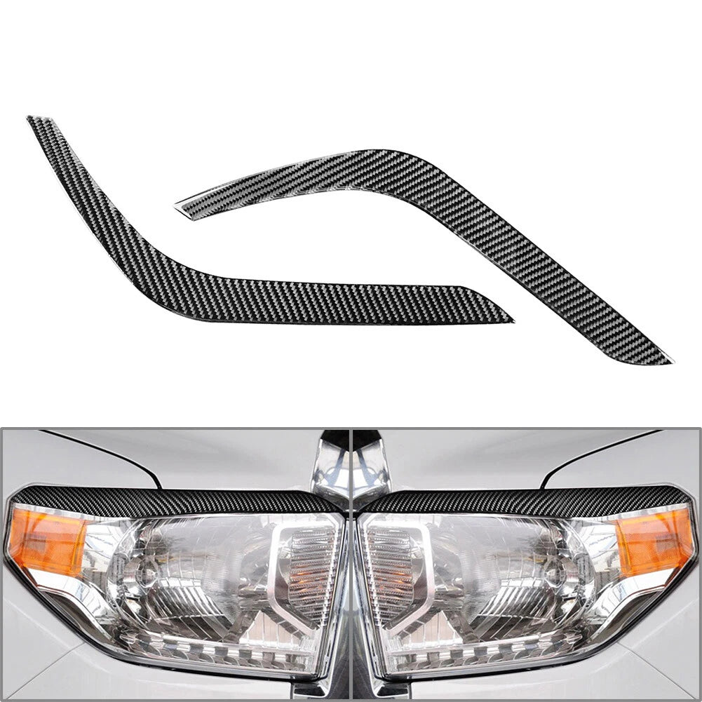Headlight Eyelids Trim for Toyota Tundra (2014-2021) Black
