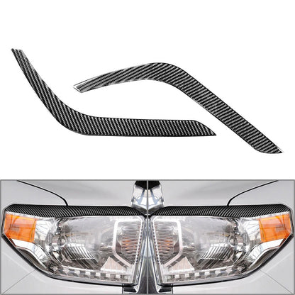 Headlight Eyelids Trim for Toyota Tundra (2014-2021) Black