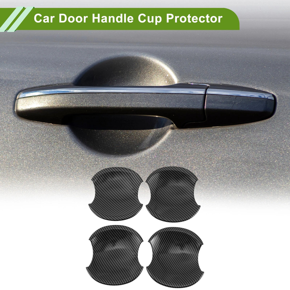 Carbon Fiber Door Handle Cup Protectors for Honda Civic (2006-2011) 4 Pcs