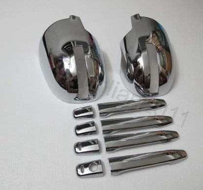 Chrome Door Handle Cover & Side Mirror Trim for Mitsubishi Outlander (2013-2020)