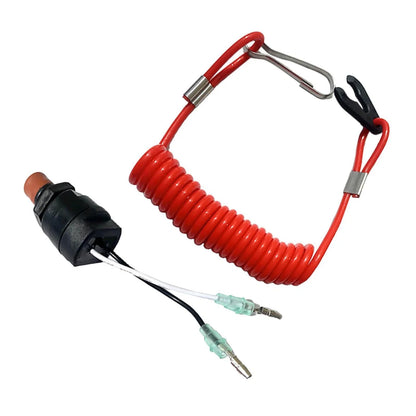 Outboard Motor Kill Switch with Safety Tether for Yamaha Models