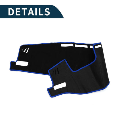 Dashboard Cover Mat for Toyota Harrier 80 (2005-2013) - Black Blue 1 Set
