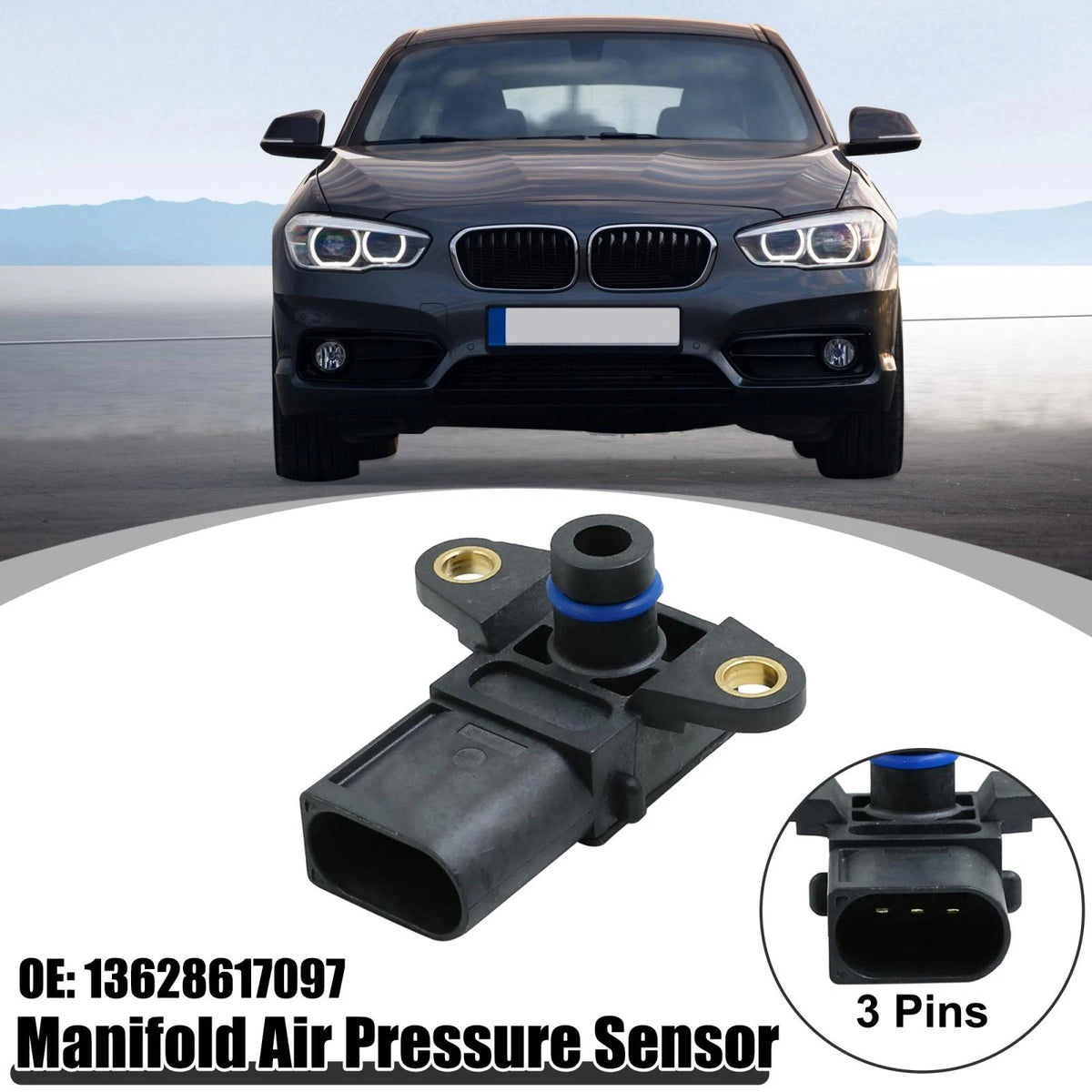 MAP Manifold Air Pressure Sensor for BMW 128i 325i 328i M5 M6 X3 X4