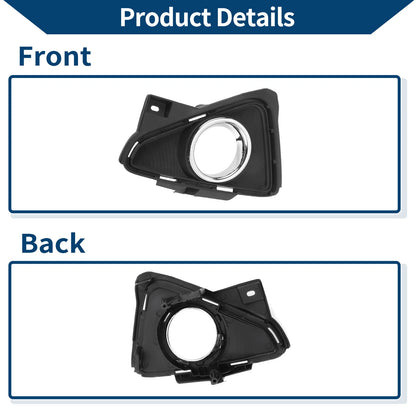 1 Pc Front Left Fog Light Grill for Toyota RAV4 (2016-2018) Black