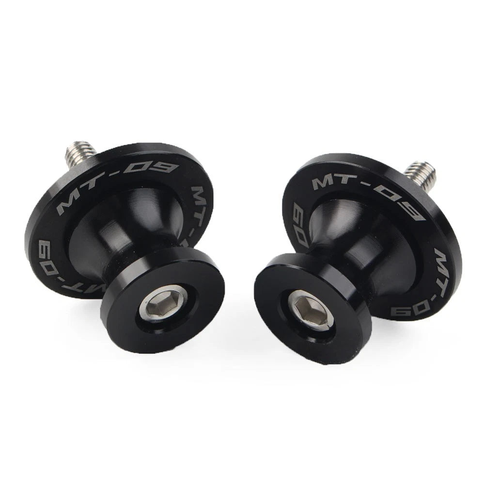 6MM Swingarm Spools Sliders for YAMAHA MT-09 FZ09 (2013-2022) Black