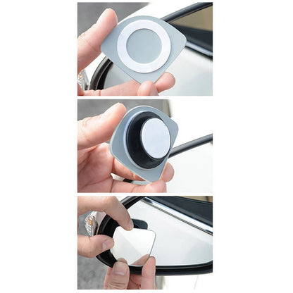 2 x Universal Car Blind Spot Mirrors for Enhanced Safety - Fits Most Vehicles
