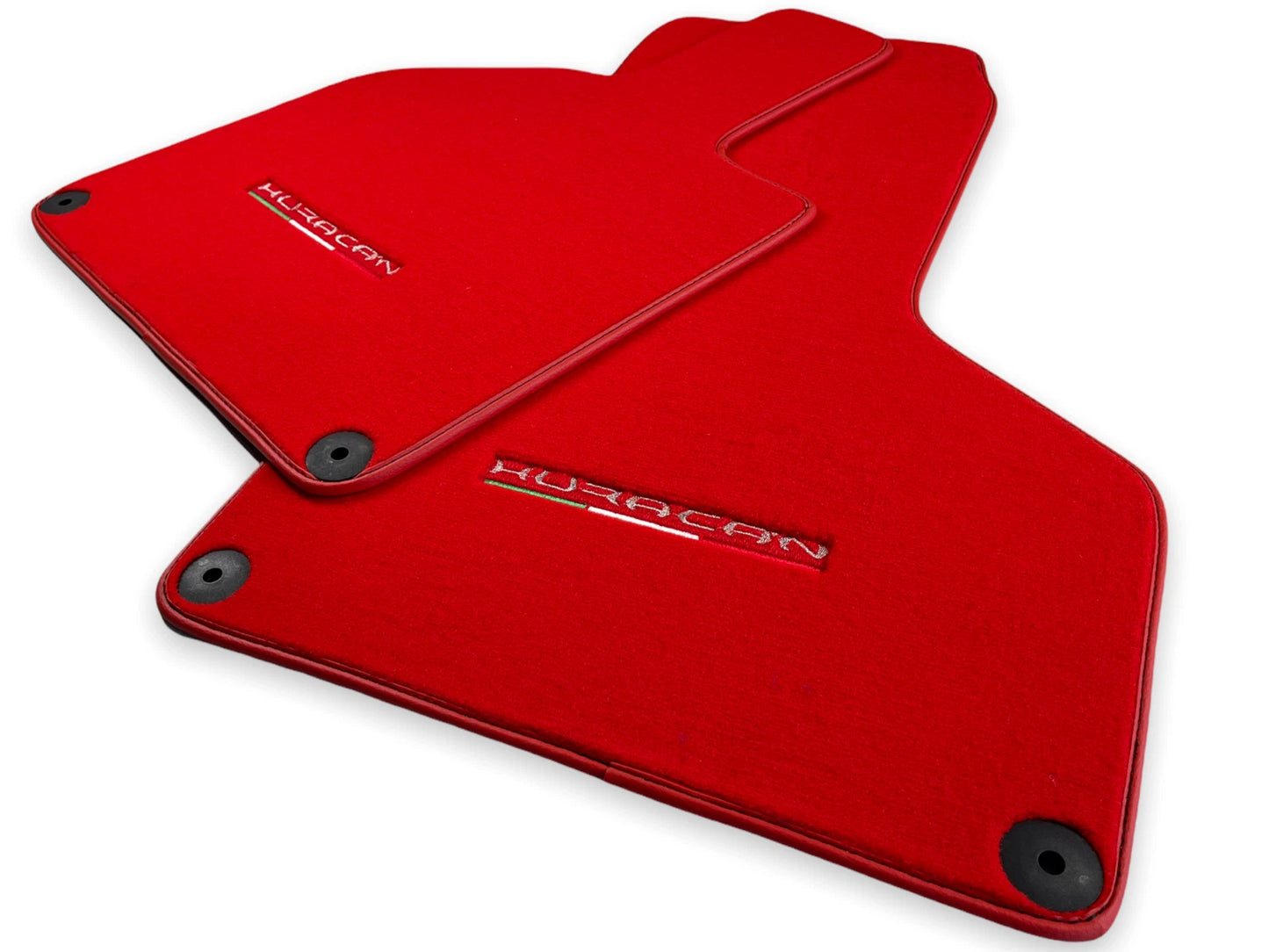 Floor Mats for Lamborghini Huracan 2014-2022 Red Tailored Carpets 2 x AutoWin