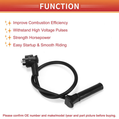 6 Pcs Spark Plug Wire Ignition Coil Cable for Ford Explorer Sport (2001-2005)