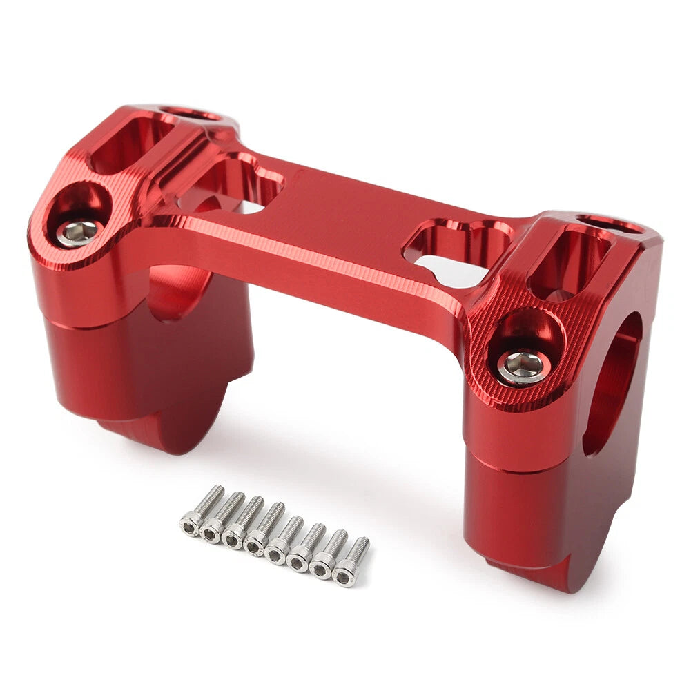 Red CNC Height Riser Handlebar Clip Adapter for BMW R1200GS LC/Adventure (2014-2020)