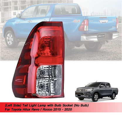 LH Tail Light Lamp w/ Bulb Socket for Toyota Hilux 1kd(2015-2020)