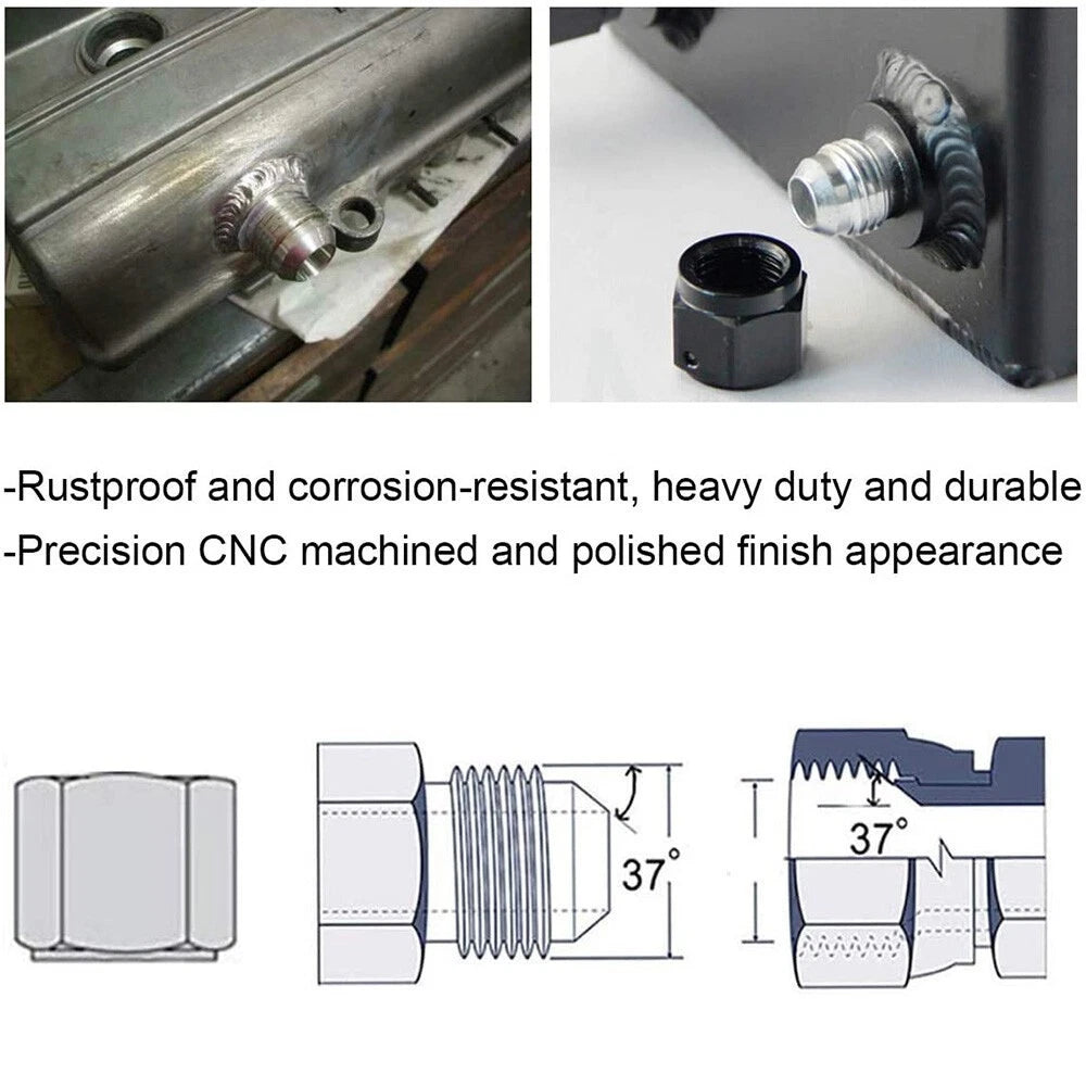 12AN Male Aluminum Weld-On Fitting for JXSS032 AU